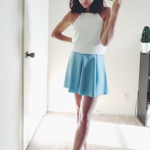 Baby blue skirt